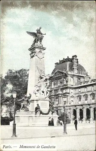 Paris Monument de Gambetta Kat. Paris