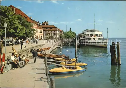 ueberlingen Bodensee Hafen Anlegestelle Faehre Kat. ueberlingen