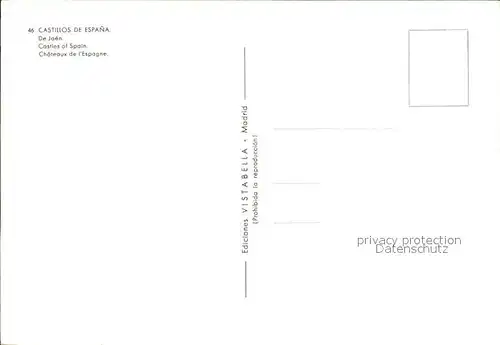 Jaen Castillo Coleccion Castillos de Espana Kat. Jaen