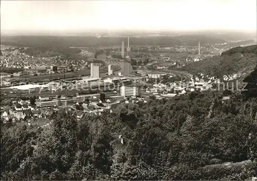 Plochingen Blick vom Stumpenhof ins Neckartal Kat. Plochingen
