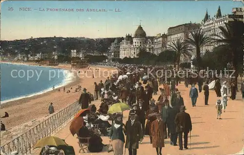 Nice Alpes Maritimes Promenade des Anglais Plage Cote d Azur Kat. Nice