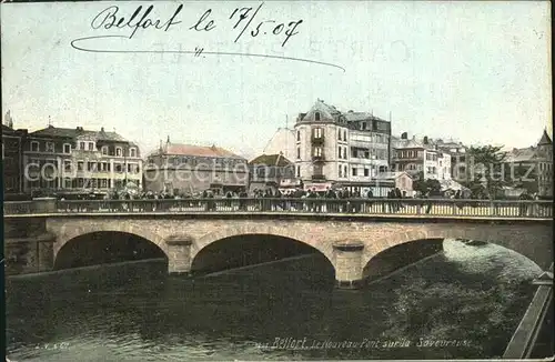 Belfort Alsace Nouveau Pont sur la Savoureuse Kat. Belfort