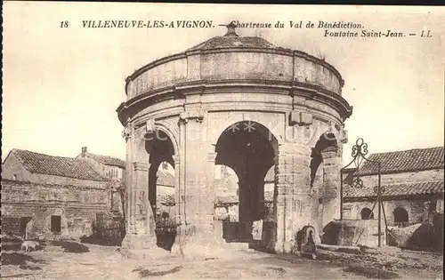 Villeneuve les Avignon Chartreuse du Val de Benediction Fontaine Saint Jean Kat. Villeneuve les Avignon