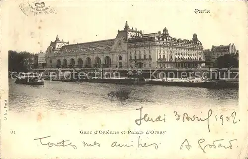 Paris Gare d Orleans et Palais d Orsay Kat. Paris