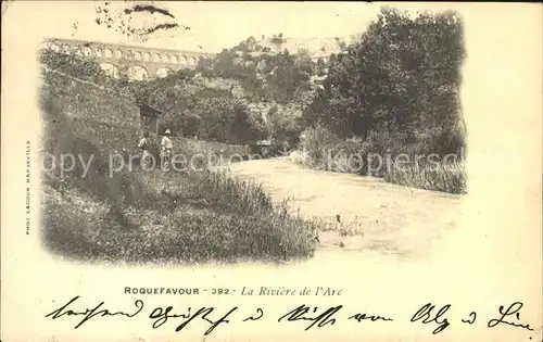 Roquefavour La Riviere de l Arc Viaduc Kat. Ventabren