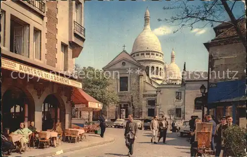 Paris Place du Tertre Eglise Saint Pierre de Montmartre Kat. Paris