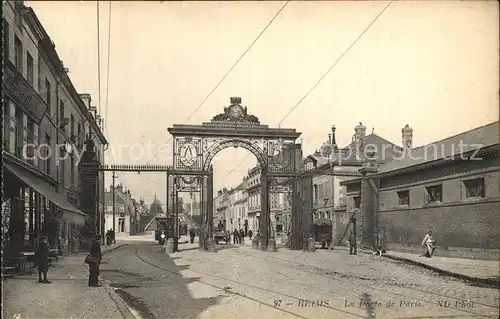 Reims Champagne Ardenne La Porte de Paris Kat. Reims