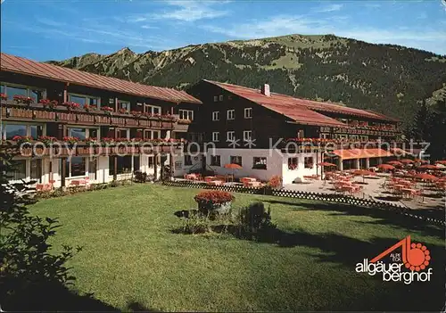 Sonthofen Oberallgaeu Sporthotel Allgaeuer Berghof Alpe Eck Kat. Sonthofen