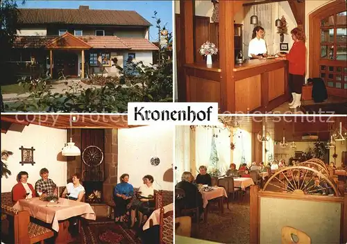 Oedelsheim Hotel Zum Kronenhof Rezeption Gastraum Kat. Oberweser