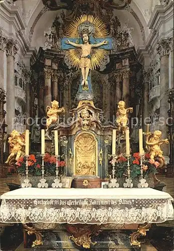 Ottobeuren Benediktinerabtei Romanisches Kreuz Kat. Ottobeuren