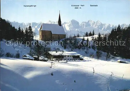 Schleching Streichenkapelle Kaisergebirge Kat. Schleching