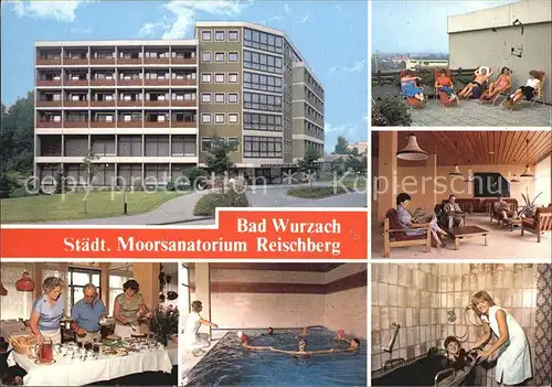 Bad Wurzach Staedt Moorsanatorium Reischberg Fruehstuecks und Aufenthaltsraum Bewegungsbad Moorbad Kat. Bad Wurzach