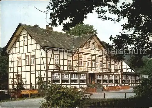 Neuhaus Solling Hotel Brauner Hirsch Kat. Holzminden