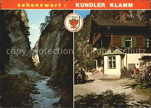 Kundl Kundler Klamm Restaurant Gasthaus Kat. Kundl