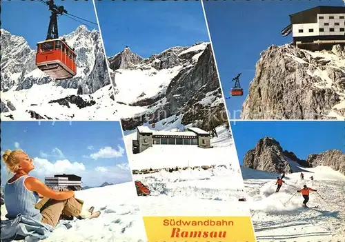 Ramsau Berchtesgaden Suedwandbahn Skigebiet Kat. Ramsau b.Berchtesgaden