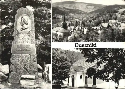 Duszniki Zdroj Teilansicht Kirche Denkmal Kat. Polen