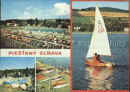 Piestany Slnava Kupalisko Autocamping Vodne iporty Kat. Piestany