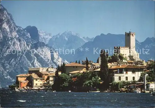 Malcesine Lago di Garda Panorama Castell Kat. Malcesine