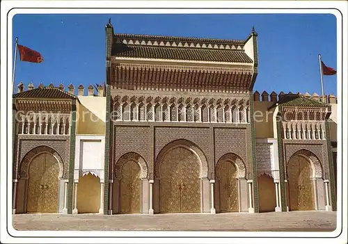 Fes Marokko Porte Palais Royal Kat. Marokko