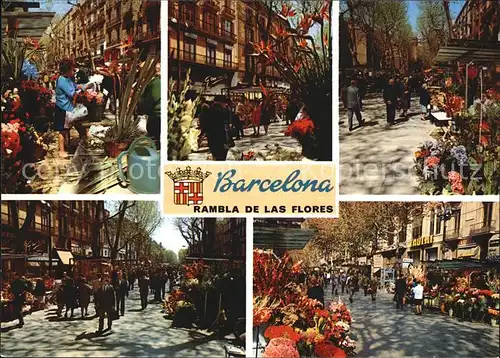 Barcelona Cataluna Rambla de las Flores Kat. Barcelona