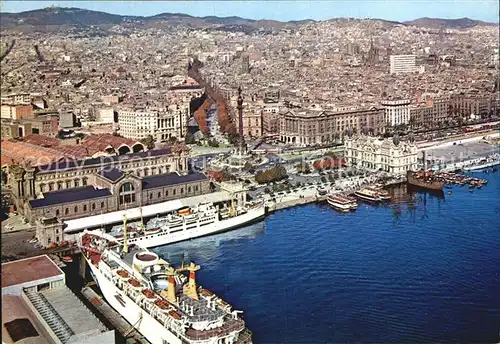 Barcelona Cataluna Detalle del puerto Vista aerea Kat. Barcelona