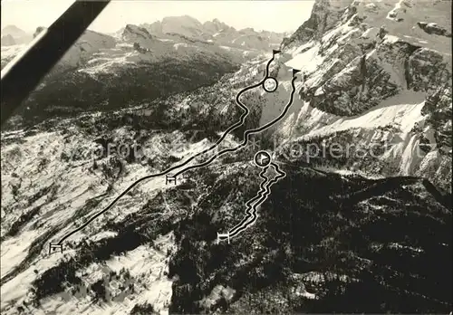 Cortina d Ampezzo Piste Olimpiche Stratofana Cenalone A Druscie veduta aerea Kat. Cortina d Ampezzo