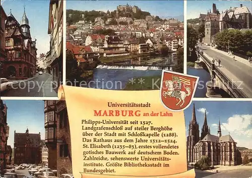 Marburg Lahn Stadtansichten Dom  Kat. Marburg