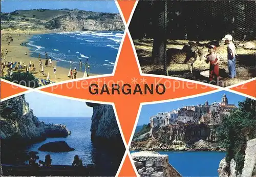 Gargano Strand Bucht Felsen Tierpark / Italien /Italien