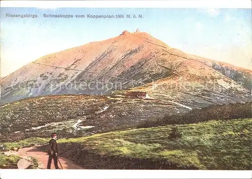 Riesengebirge Schneekoppe vom Koppenplan Kat. Tschechische Republik