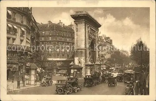 Paris Les Grands Boulevards Porte Saint Denis Boulevard Bonne Nouvelle Serie Les Petits Tableaux de Paris Kat. Paris