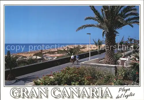 Playa del Ingles Gran Canaria Strandpromenade Kat. San Bartolome de Tirajana