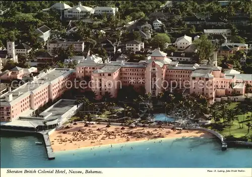 Nassau Bahamas Sheraton British Colonial Hotel aerial view