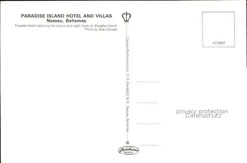 Nassau Bahamas Paradise Island Hotel Casino Night Clubs