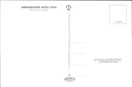 Nassau Bahamas Swimming Pool Ambassador Hotel