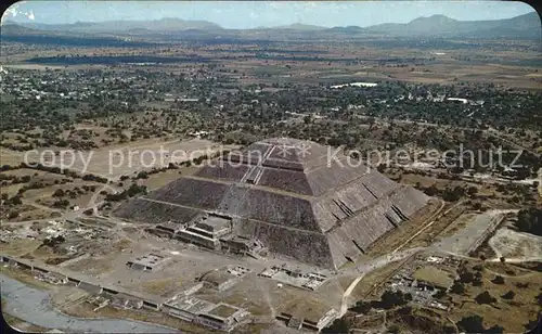 San Juan Teotihuacan Fliegeraufnahme Piramide del Sol  Kat. Mexiko