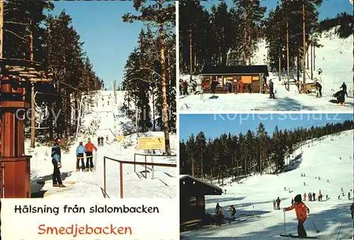 Dalarna Smedjebacken Skigebiet Kat. Schweden