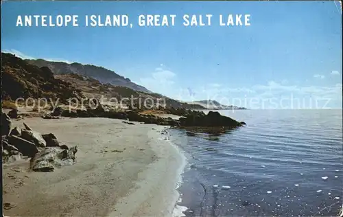 Utah US State Antelope Island Great Salt Lake
