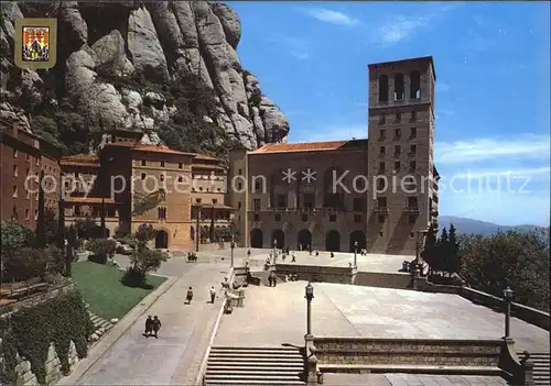 Montserrat Kloster Hauptplatz Kat. Spanien