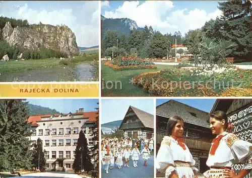 Rajecke Teplice Park Trachten Folkloretanz  Kat. Bad Rajetz Slowakei