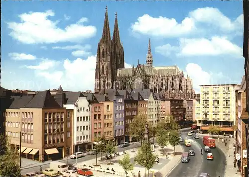 Koeln Rhein Alter Markt Dom  Kat. Koeln