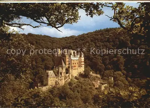 Burg Eltz Blick auf die Westseite Kat. Wierschem