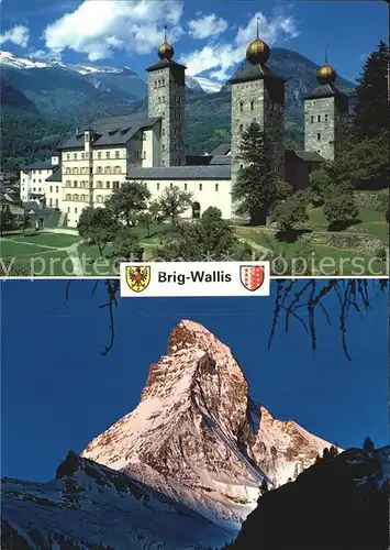 Brig Stockalperschloss und Matterhorn Kat. Brig