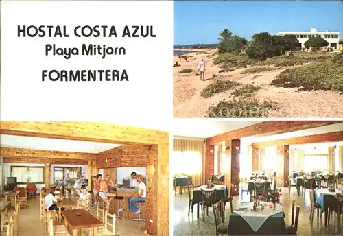 Playa Mitjorn Hostal Costa Azul Bar Gastraum