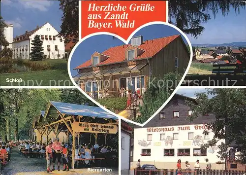 Zandt Oberpfalz Feriendorf Schlossberg Schloss Biergarten Kat. Zandt