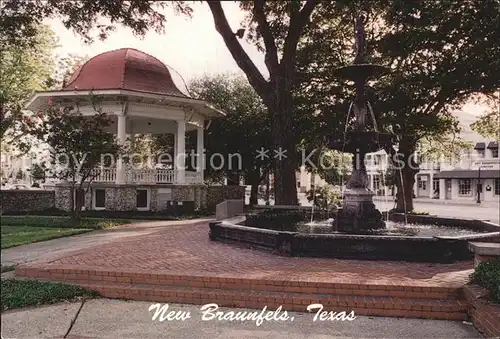 New Braunfels Historic Fountain and Bandstand Kat. New Braunfels