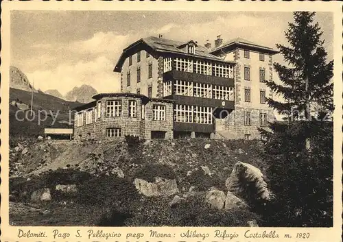 Moena Passo San Pellegrino Albergo Rifugio Costabella Dolomiti Kat. Italien