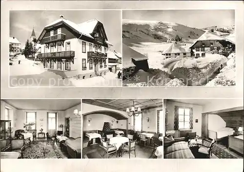 Altglashuette Schwarzwald Pension Haus zum Loewen Winterpanorama Kat. St. Maergen