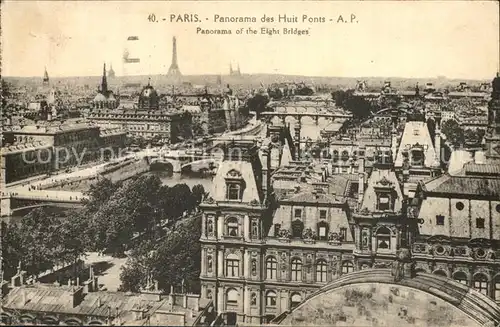 Paris Panorama des Huit Ponts Kat. Paris