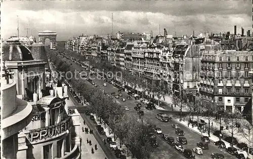 Paris Avenue des Champs Elysees Arc de Triomphe Kat. Paris