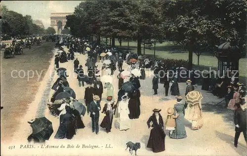 Paris Avenue du Bois de Boulogne Promenade Arc de Triomphe Kat. Paris